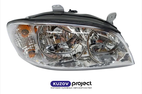 Фара правая под электрокорректор Kia Spectra 2002-2011 (Китай)