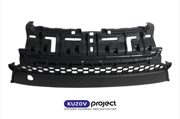 Решетка в бампер Kia Soul 2017-2019 (Тайвань)